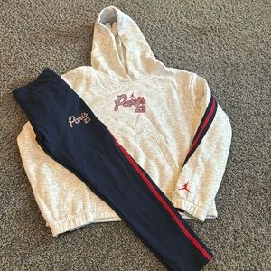 Big Girls Jordan SweatTop with matching leggings